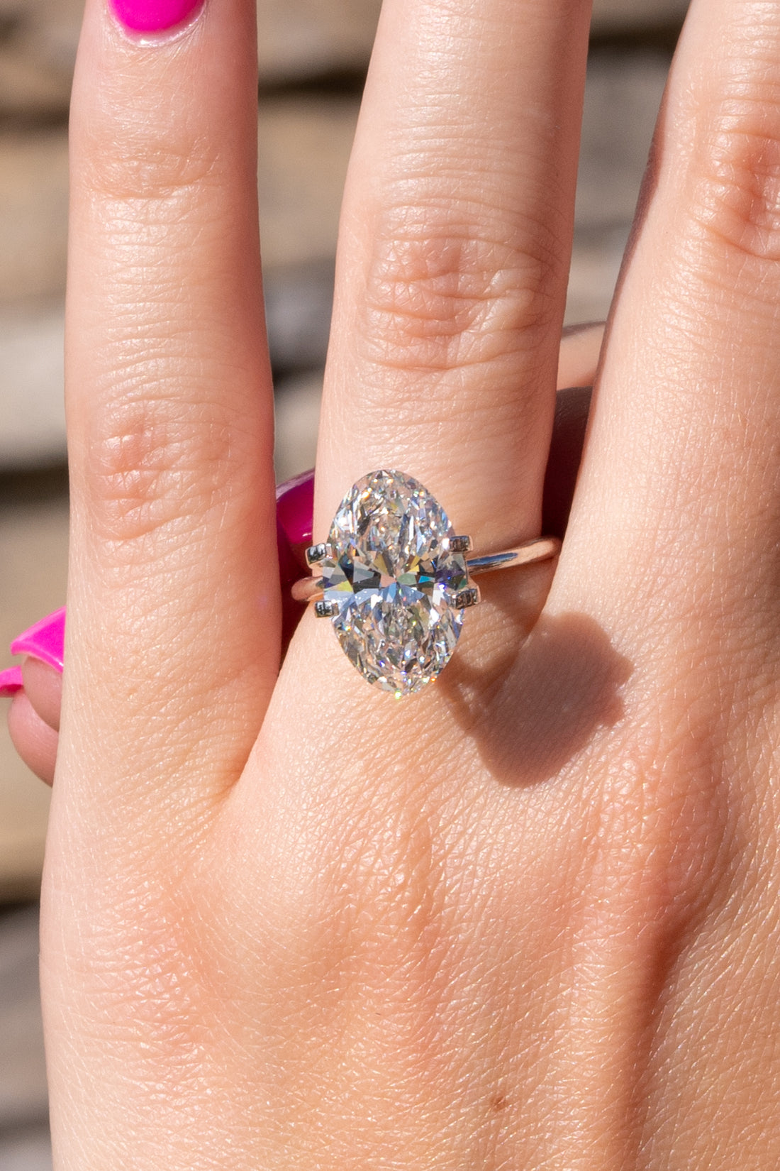 oval engagement rings with wedding bands
