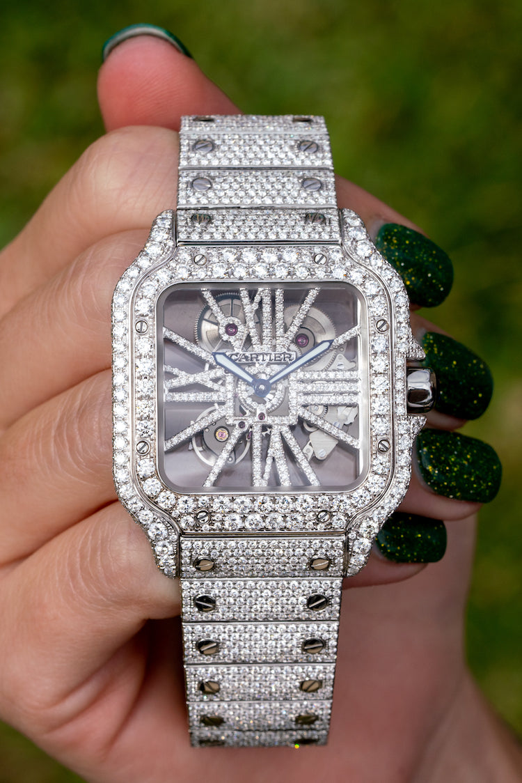 cartier santos skeleton review