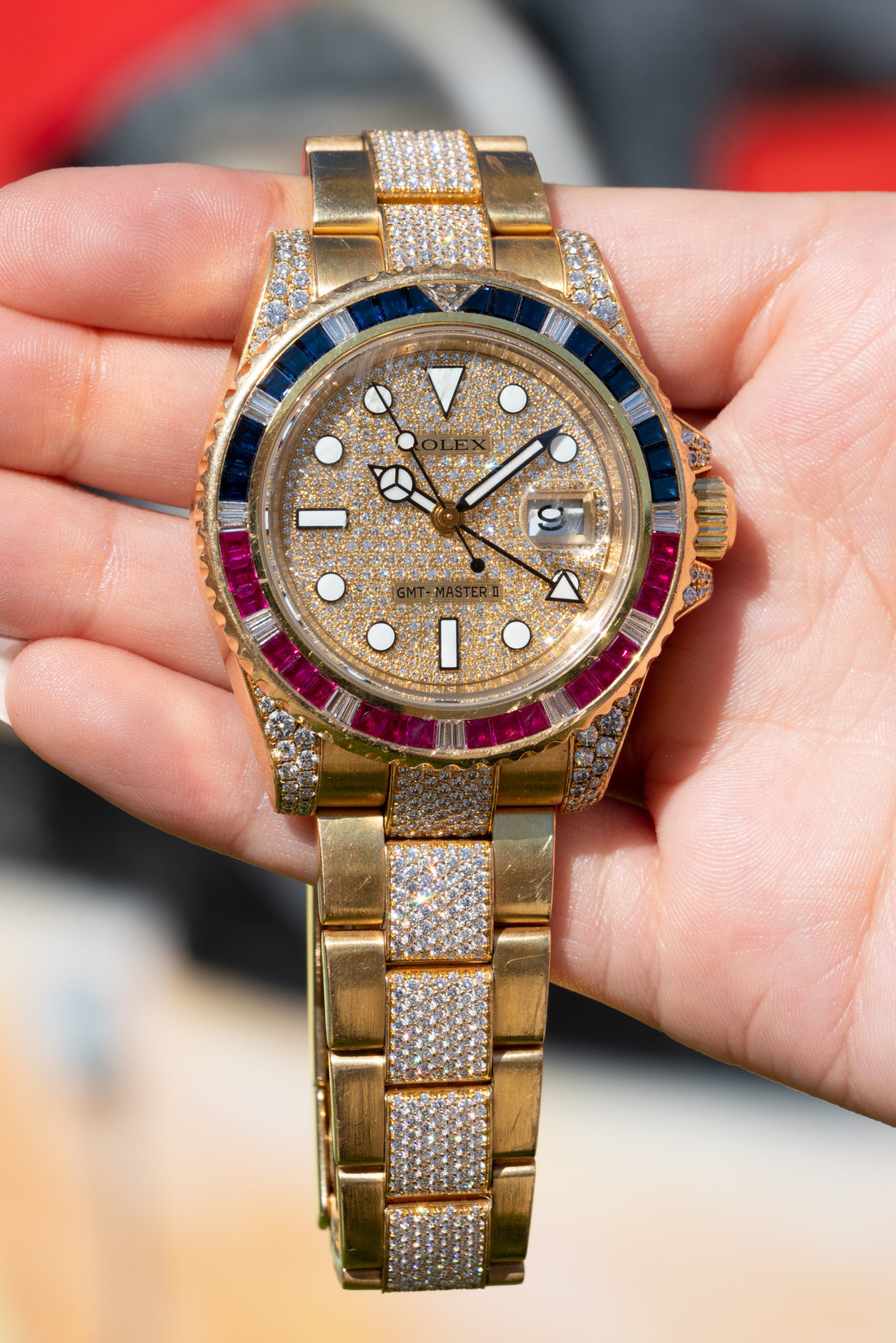 Rolex GMT-Master II with Gems Galore!