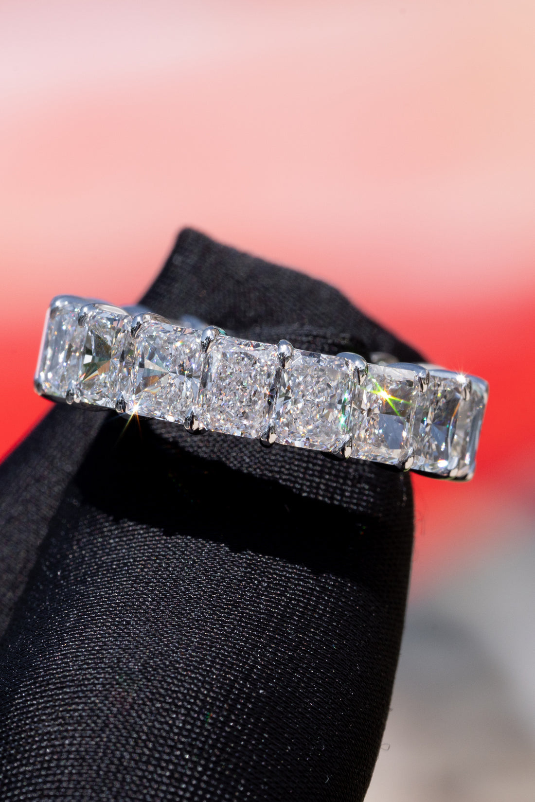 Princess-Cut Diamond Eternity Band