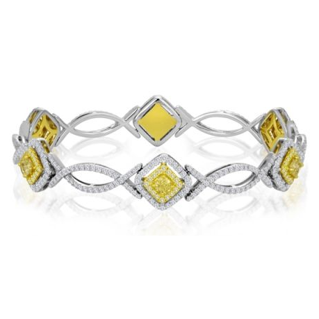 Radiant Fancy Yellow Bracelet — view 1