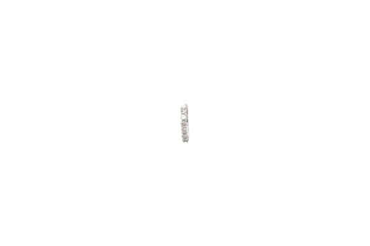 14k White Gold 0.50ctw Diamond Hoop Earrings