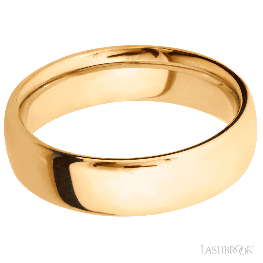 Lashbrook 6mm Ultra Comfort 14K Yellow Gold Wedding Band