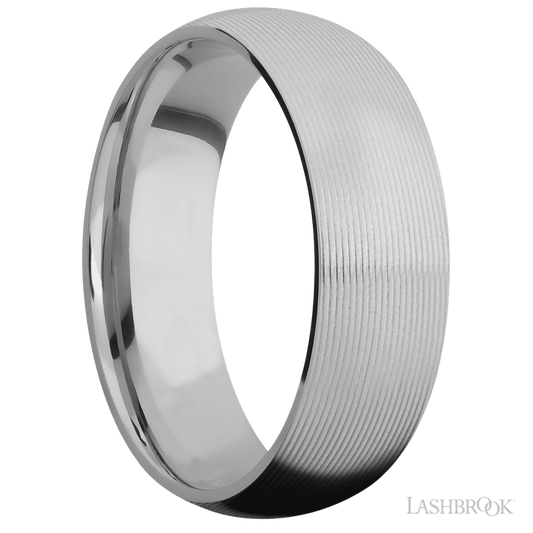 Lashbrook 7mm Domed Titanium Wedding Band