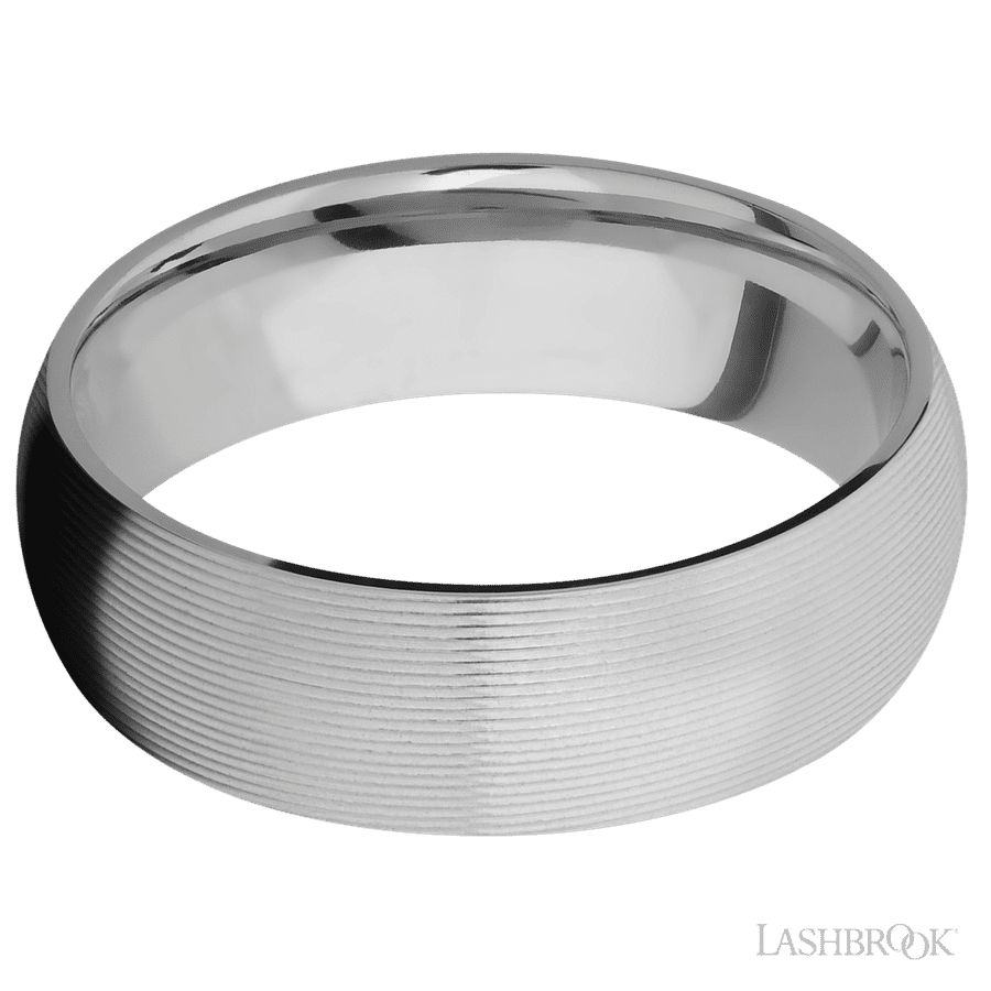 Lashbrook 7mm Domed Titanium Wedding Band