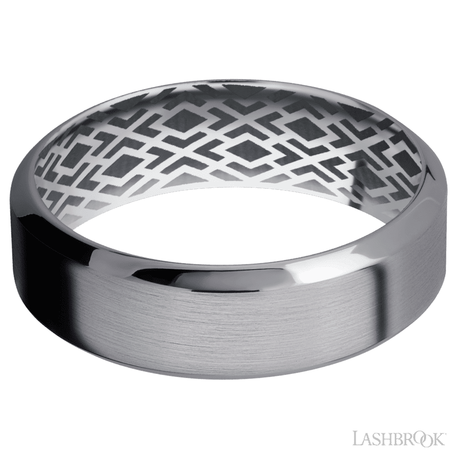Lashbrook 7mm High Bevel Tantalum Wedding Band