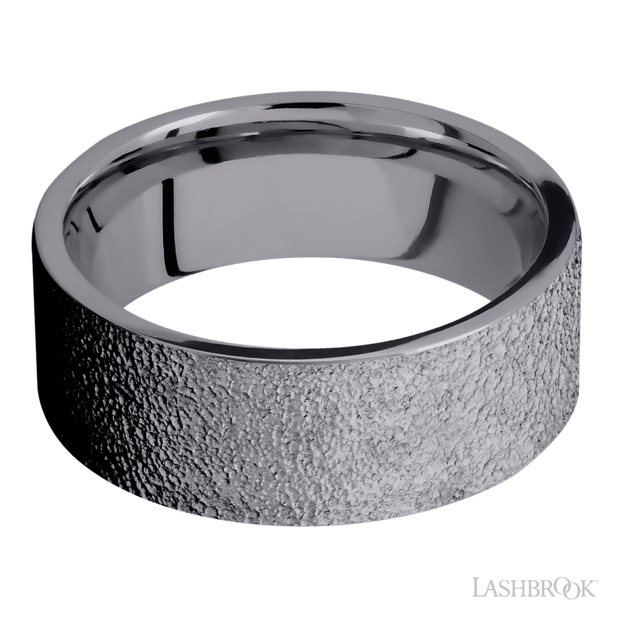 Lashbrook 8mm Flat Tantalum Wedding Band