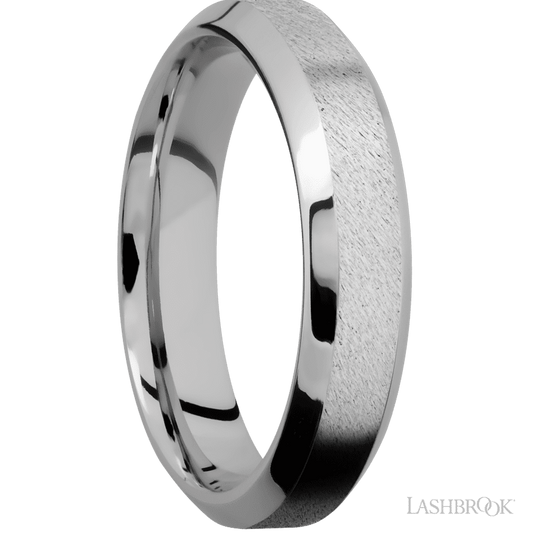 Lashbrook 5mm High Bevel Cobalt Chrome Wedding Band