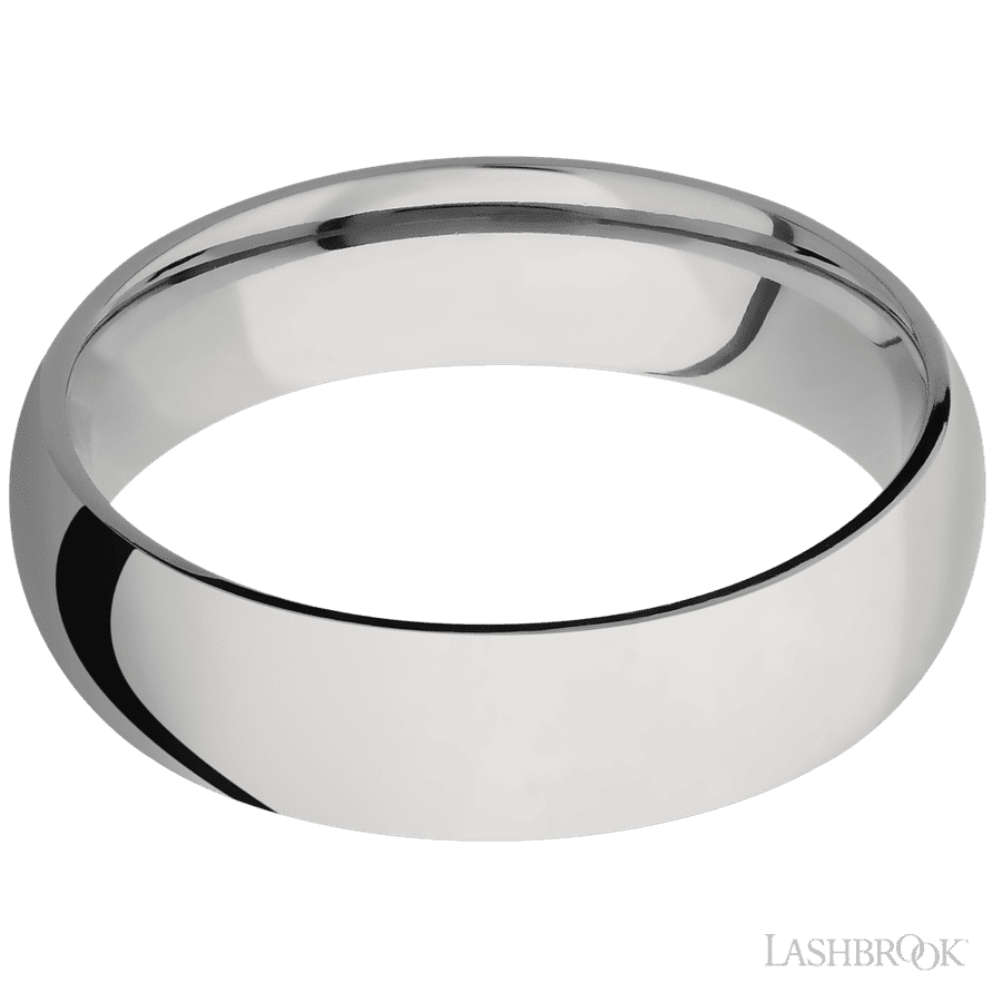 Lashbrook 6mm Domed Titanium Wedding Band