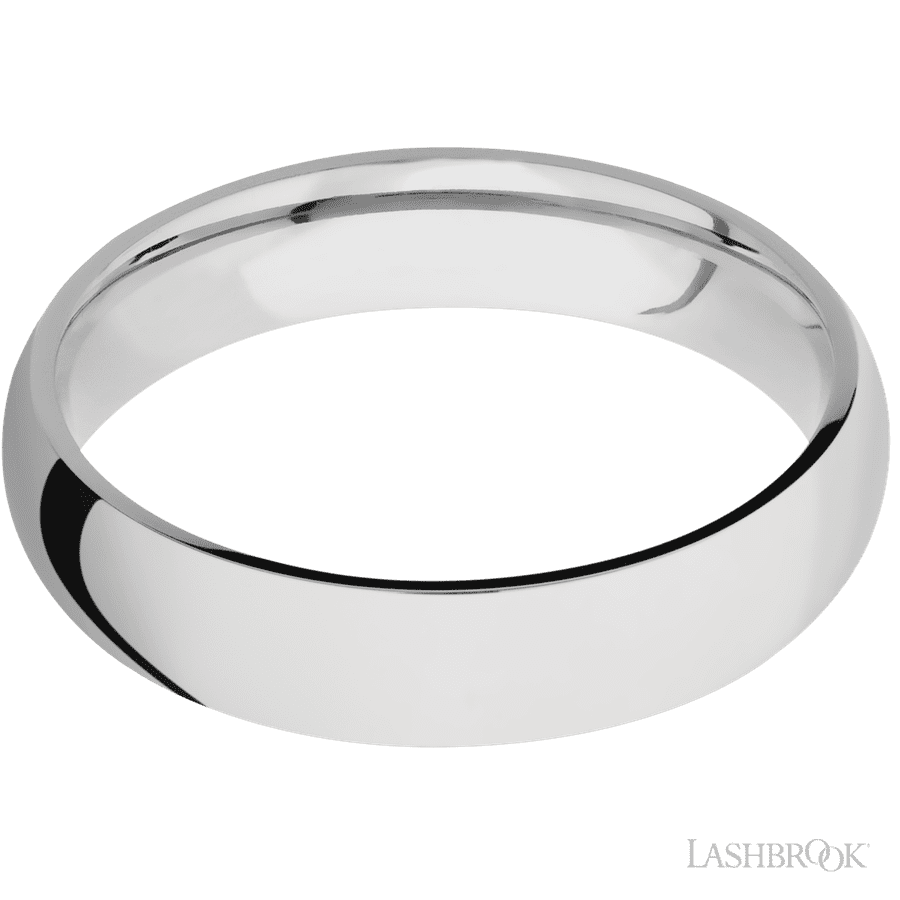 Lashbrook 5mm Domed Cobalt Chrome Wedding Band