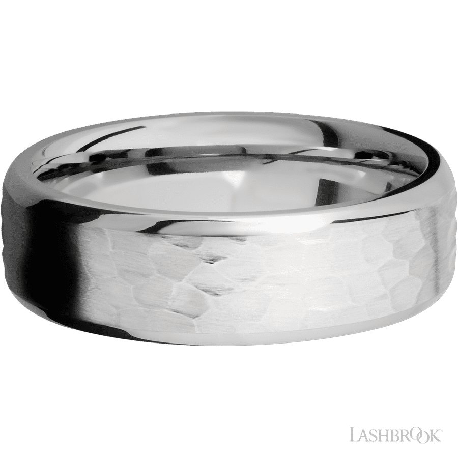 Lashbrook 7mm Beveled Cobalt Chrome Wedding Band