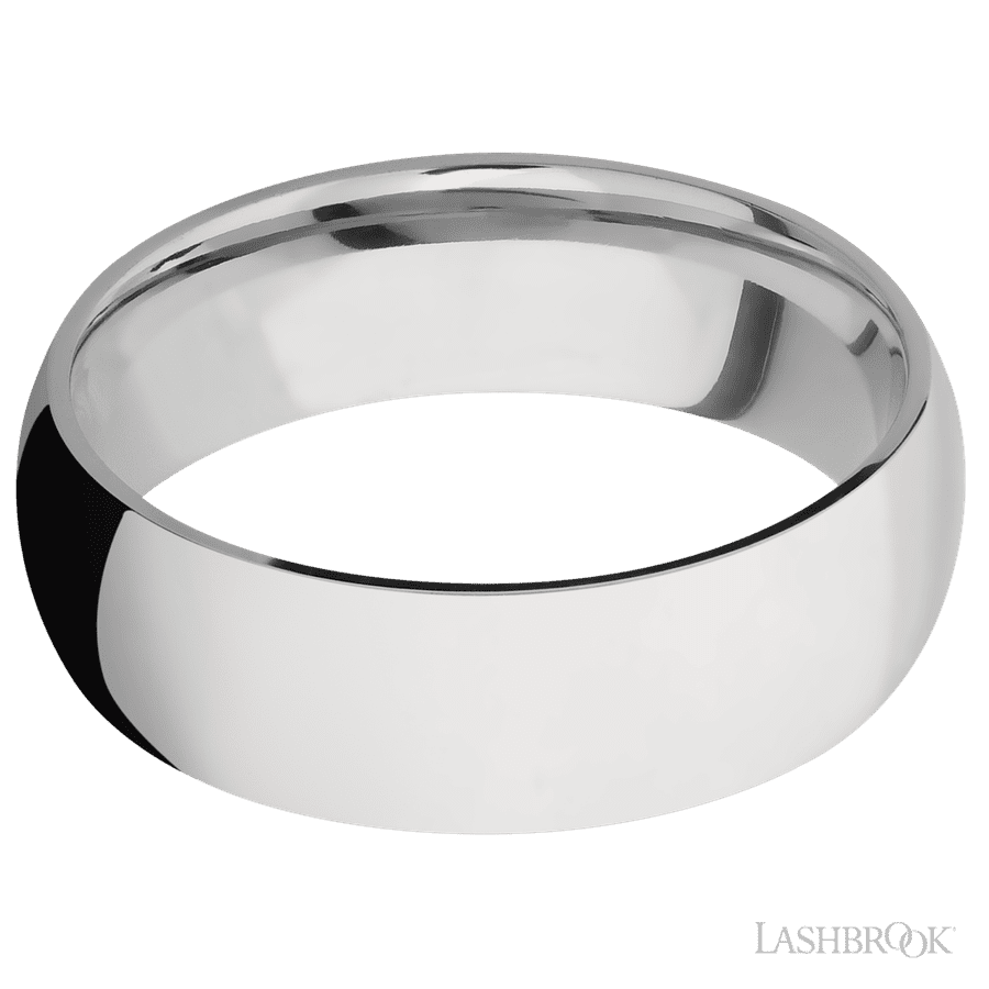 Lashbrook 7mm Domed Cobalt Chrome Wedding Band
