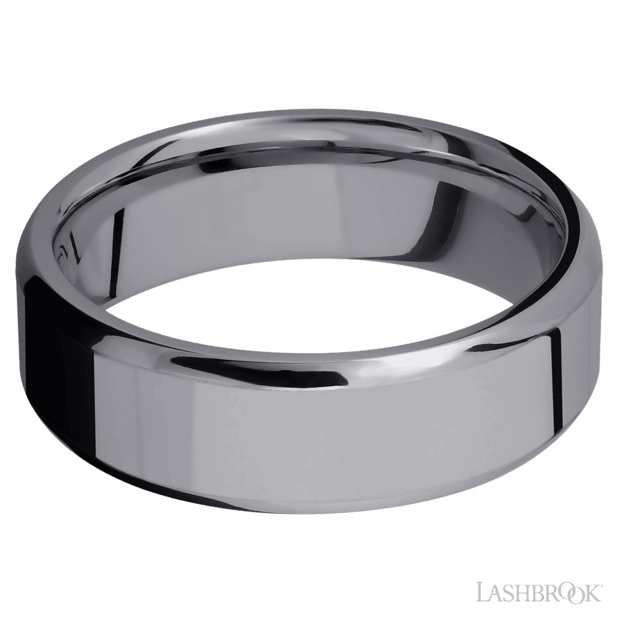 Lashbrook 7mm Beveled Tantalum Wedding Band