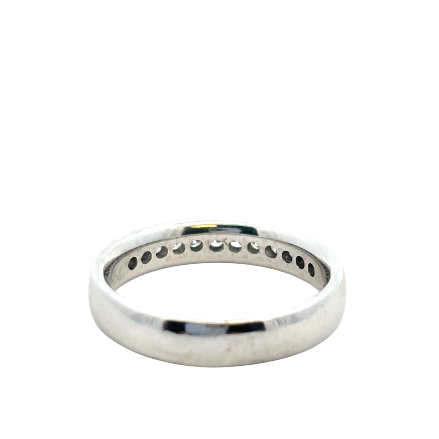 14k White Gold approx. 0.24ctw Diamond Wedding Band Ring