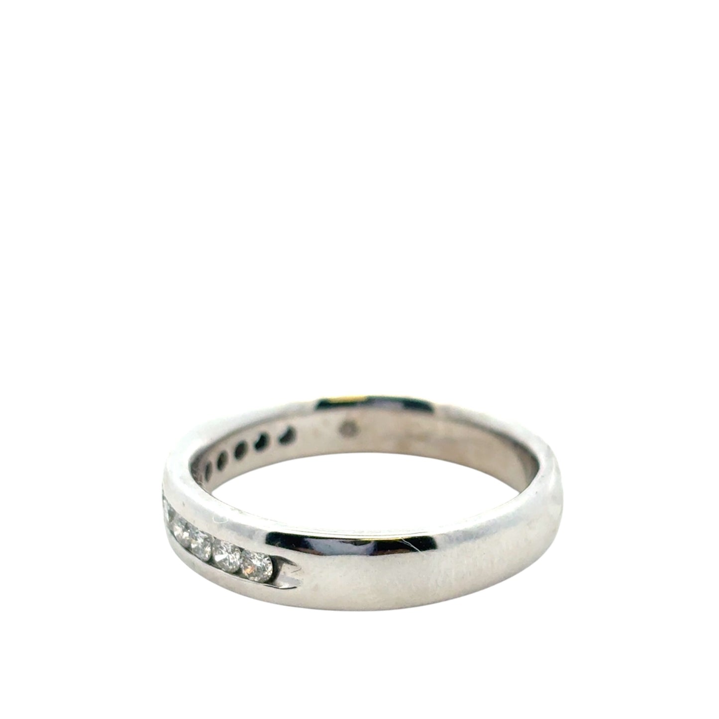 14k White Gold approx. 0.24ctw Diamond Wedding Band Ring