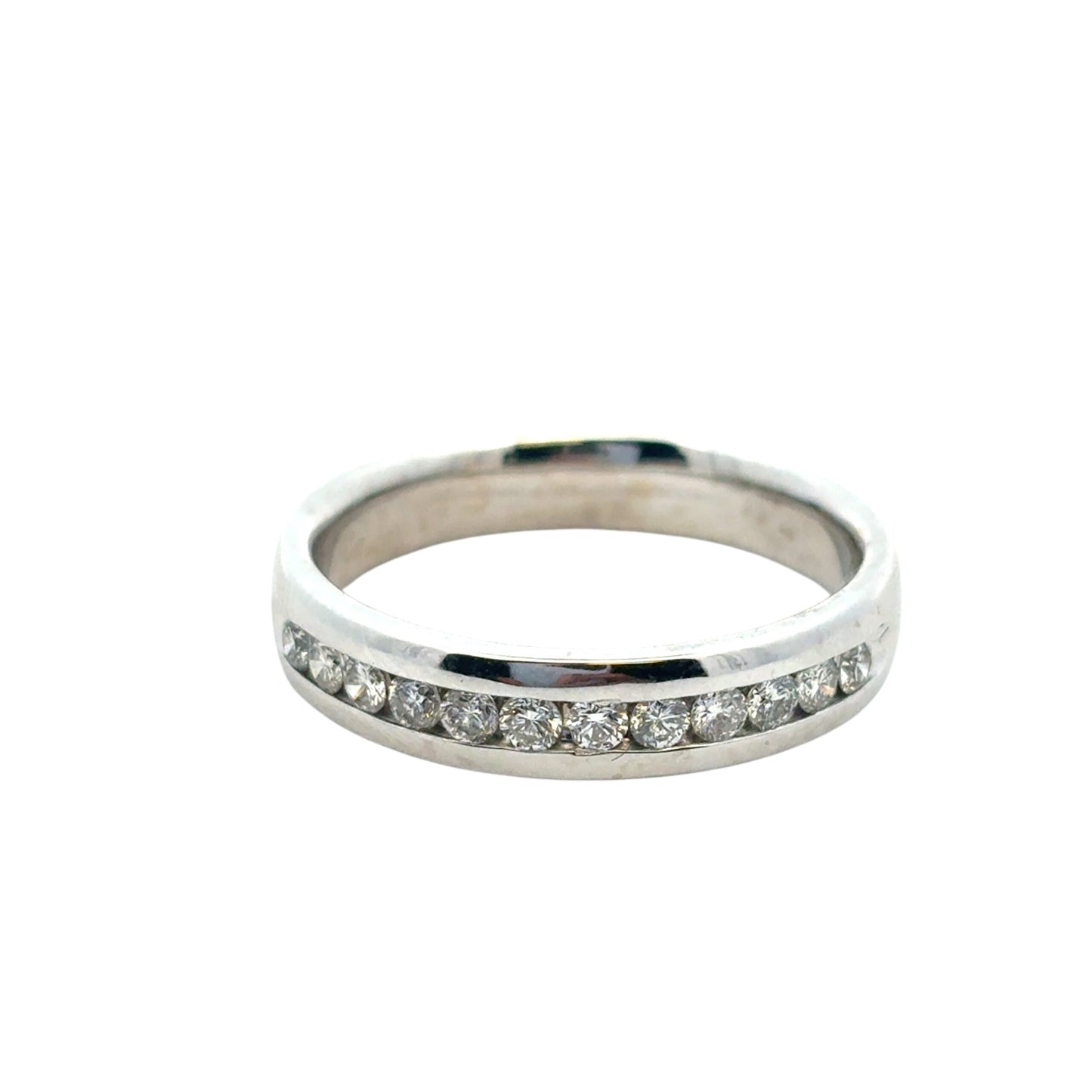 14k White Gold approx. 0.24ctw Diamond Wedding Band Ring
