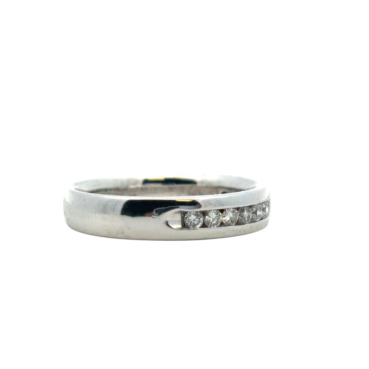 14k White Gold approx. 0.24ctw Diamond Wedding Band Ring