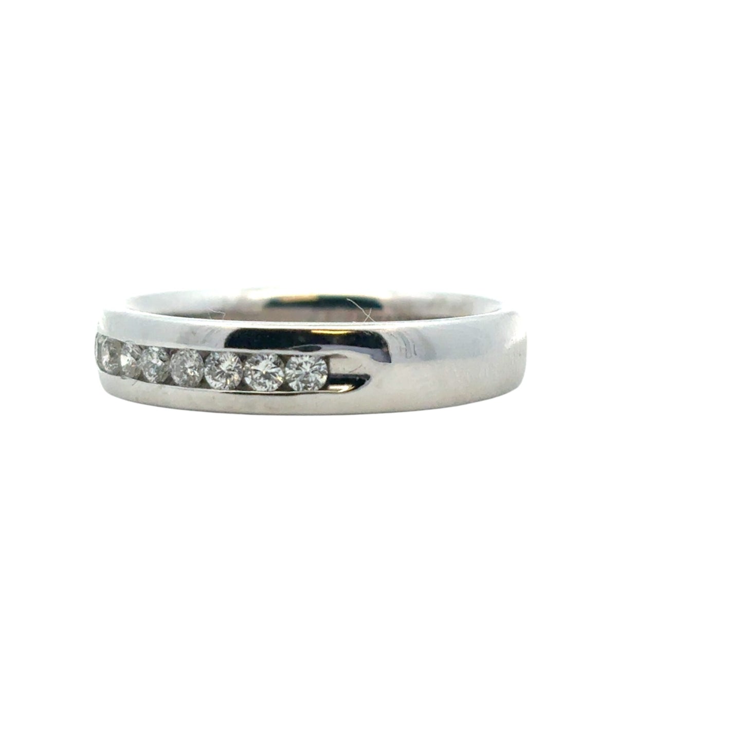 14k White Gold approx. 0.24ctw Diamond Wedding Band Ring