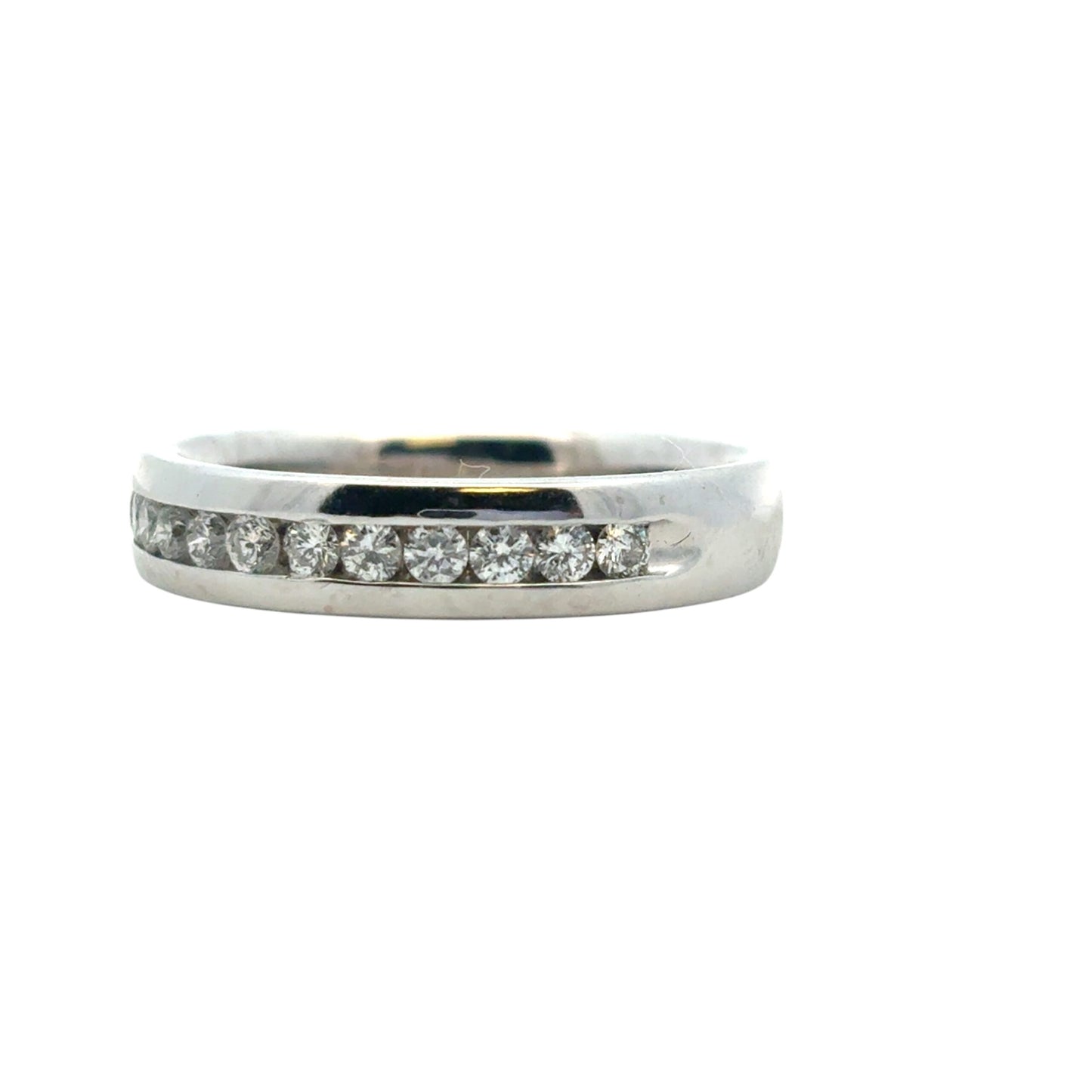 14k White Gold approx. 0.24ctw Diamond Wedding Band Ring