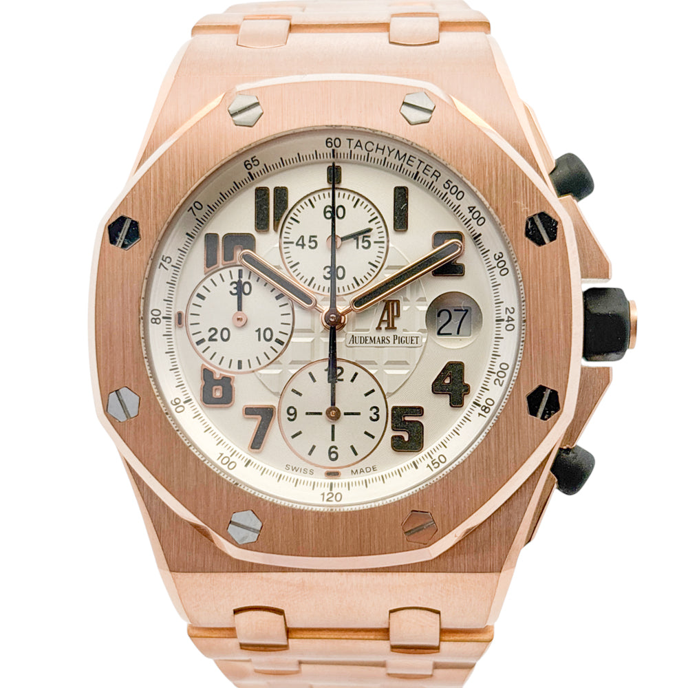 Audemars Piguet 26470OR “Brick” Royal Oak 18k Rose Gold 42mm Watch
