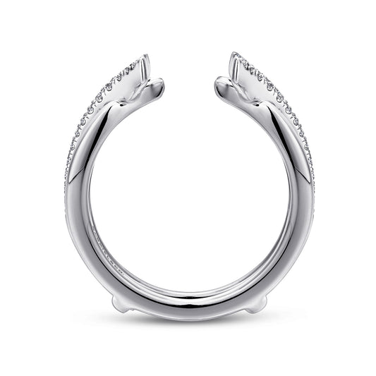 14K White Gold Diamond Ring Enhancer — Gabriel & Co. AN12545S-W44JJ