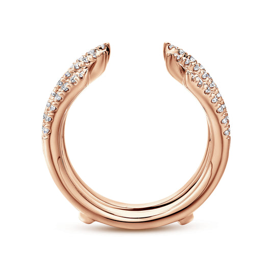 14K Rose Gold Diamond Ring Enhancer — Gabriel & Co. AN12546M-K44JJ