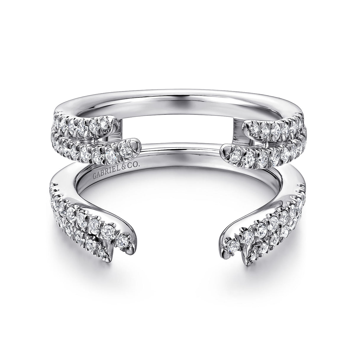14K White Gold Diamond Ring Enhancer — Gabriel & Co. AN12546M-W44JJ