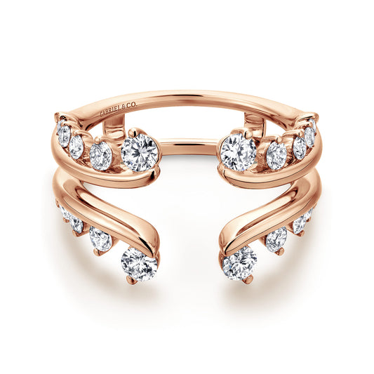 14K Rose Gold Diamond Ring Enhancer — Gabriel & Co. AN12549M-K44JJ