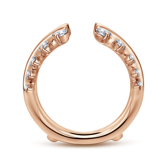 14K Rose Gold Diamond Ring Enhancer — Gabriel & Co. AN12549M-K44JJ
