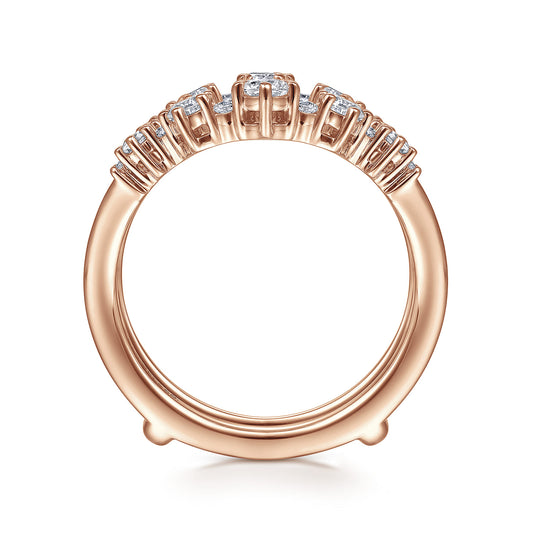 14K Rose Gold Diamond Ring Enhancer — Gabriel & Co. AN14746L-K44JJ