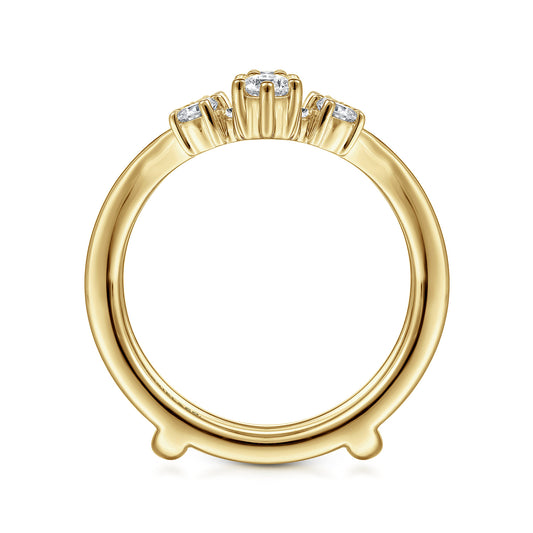 14K Yellow Gold Diamond Ring Enhancer — Gabriel & Co. AN14747S-Y44JJ