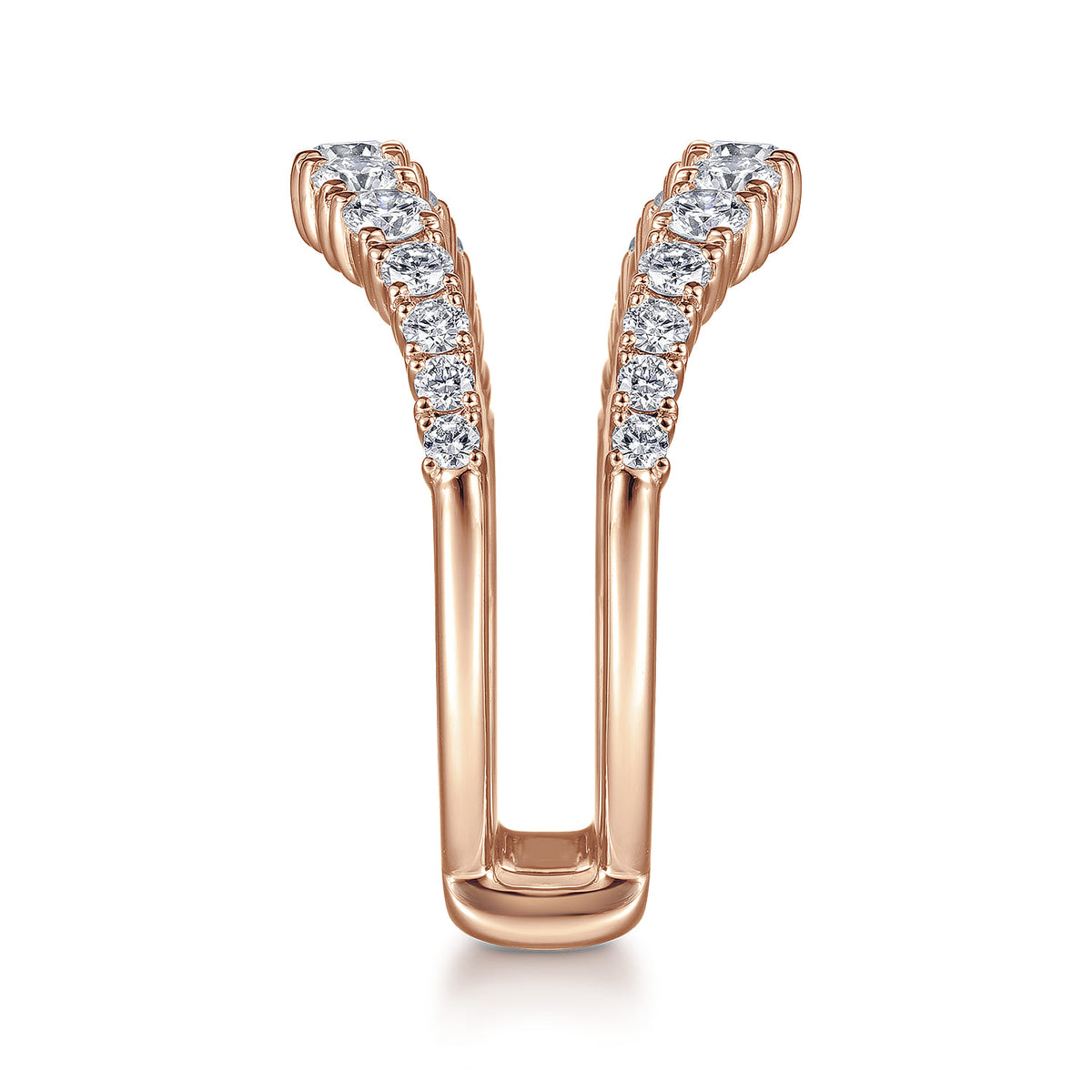 14K Rose Gold Diamond Ring Enhancer — Gabriel & Co. AN14750M-K44JJ