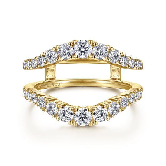 14K Yellow Gold Diamond Ring Enhancer — Gabriel & Co. AN14750M-Y44JJ