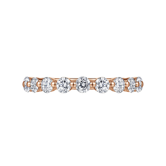 14K Rose Gold Single Prong Diamond Anniversary Band — Gabriel & Co. AN15748K44JJ
