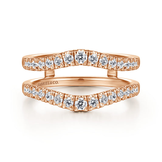 14K Rose Gold Diamond Ring Enhancer — Gabriel & Co. AN15823M-K44JJ