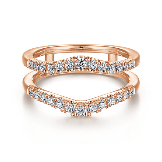 14K Rose Gold Diamond Ring Enhancer — Gabriel & Co. AN15824M-K44JJ