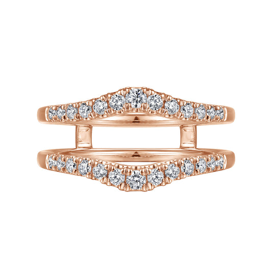 14K Rose Gold Diamond Ring Enhancer — Gabriel & Co. AN15824M-K44JJ
