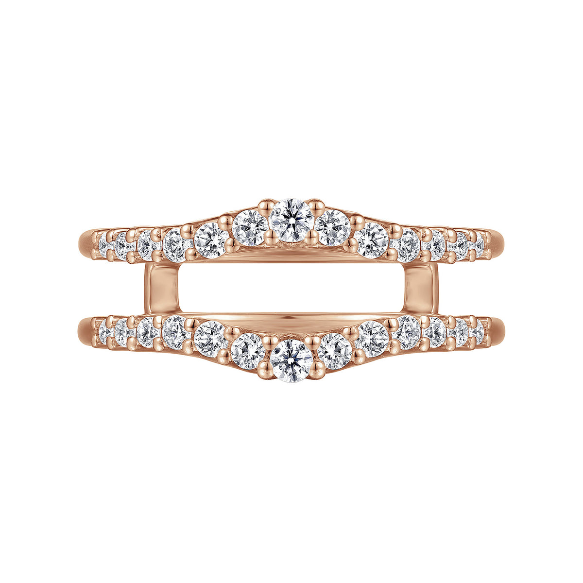 14K Rose Gold Diamond Ring Enhancer — Gabriel & Co. AN15825M-K44JJ