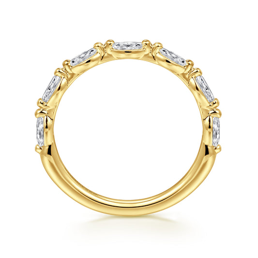 14K Yellow Gold Marquise Diamond Anniversary Band — Gabriel & Co. AN16425Y43JJ