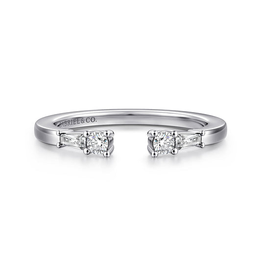 14K White Gold Diamond Anniversary Band — Gabriel & Co. AN16811W44JJ