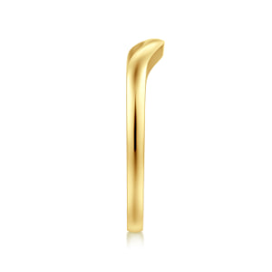 Curved 14K Yellow Gold Anniversary Band — Gabriel & Co. AN17162Y4JJJ