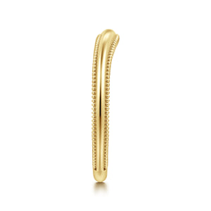 Vintage Inspired Curved 14K Yellow Gold Anniversary Band — Gabriel & Co. AN17163Y4JJJ