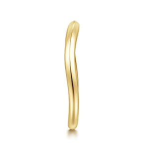 Curved 14K Yellow Gold Anniversary Band — Gabriel & Co. AN17166Y4JJJ