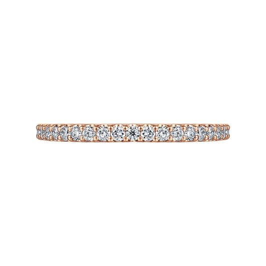 14K Rose Gold Diamond Wedding Band — Gabriel & Co. AN7577K44JJ