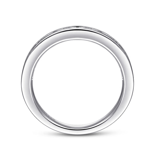 Platinum Channel Classic Diamond Ring Wedding Band — Gabriel & Co. AN7578PT4JJ