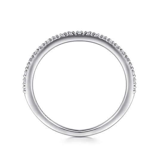 Platinum Prong Set Diamond Wedding Band — Gabriel & Co. AN7650PT4JJ