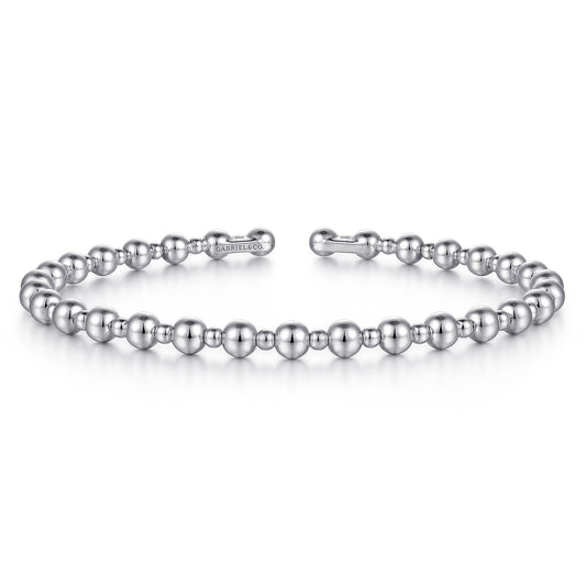 14K White Gold Bujukan Open Bangle — Gabriel & Co. BG4602-65W4JJJ