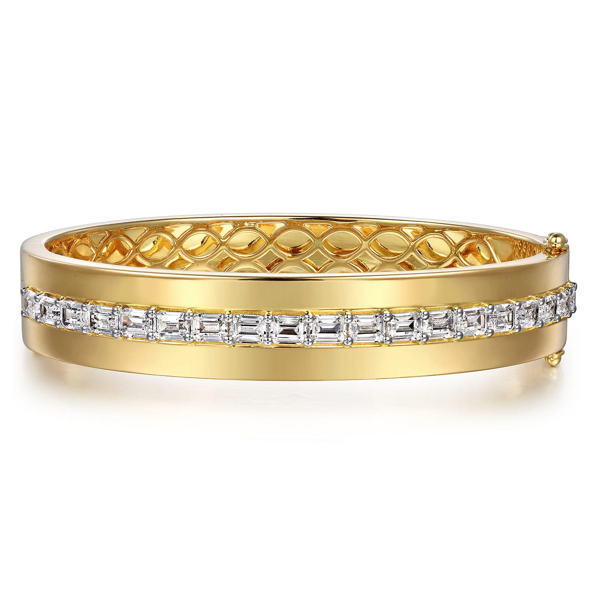 18K Yellow Gold Diamond Bangle — Gabriel & Co. BG4761-62Y83JJ