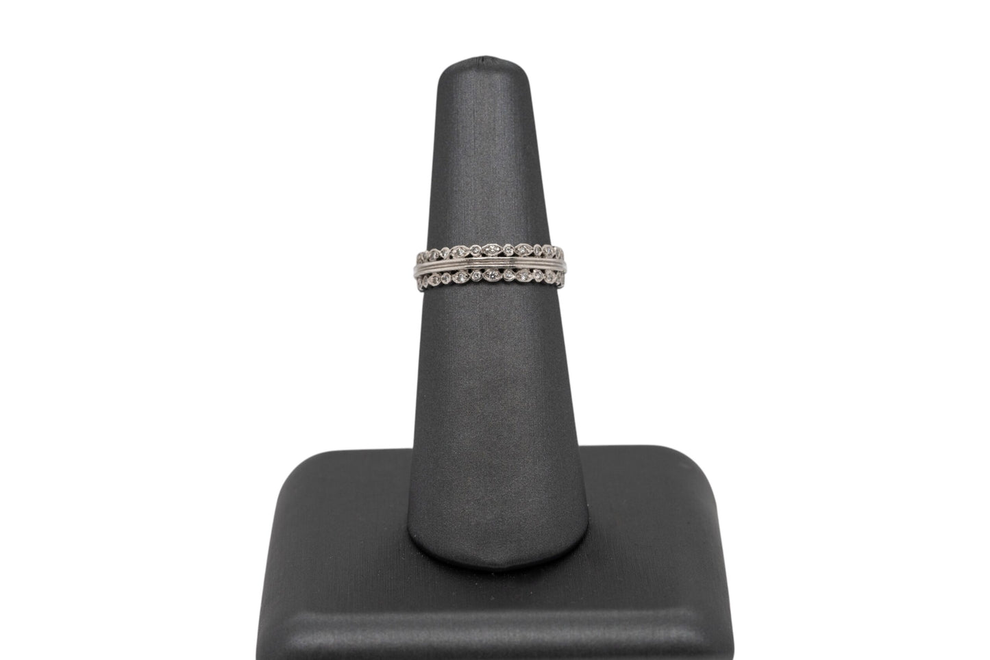 Cathy Waterman Platinum Double Natural Diamond Row Eternity Ring