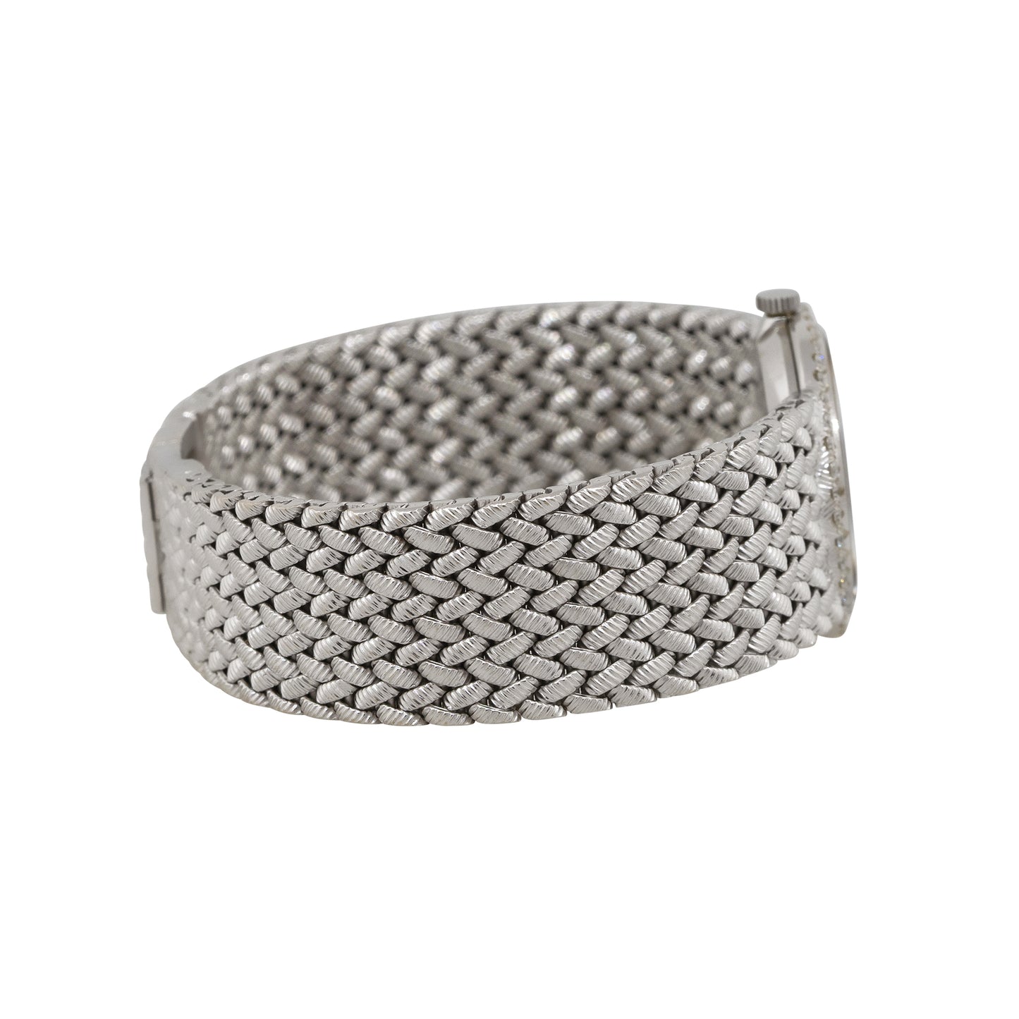 Piaget 9821D3 18k White Gold Lapis Diamond Dial Ladies Watch